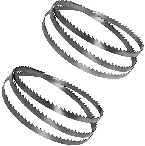 L-MEIQUN Lama per sega a nastro 2 pezzi 1400 X 10 X 0,65 mm 6 TPI Accessori per la lavorazione del legno (Teeth Type : TPI 6)