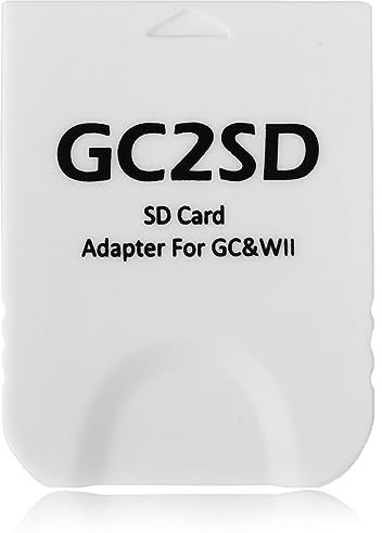 Hyamass GC2SD - Adattatore per scheda di memoria per salvataggio del gioco, adattatore per schede Micro SD, lettore di schede TF, plug and play, portatile, professionale, per console di gioco micro