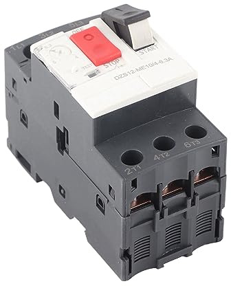GV2-ME10C Disjoncteur de Moteur, AC690V, Protection Contre les Surcharges, Matériau ABS, Installation sur Rail 35mm, Tension Nominale 6KV, Type Bouton-Poussoir