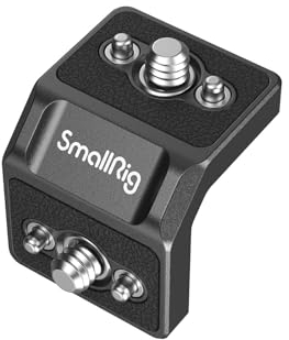 SMALLRIG x LensVid Mini Kit de Plaque de Montage en Forme de L, Angle 90° avec Trou de Positionnement 3/8''-16 pour Arri, 1,2 kg Max. Charge pour Prise de Vue sur Trépied/Épaule/Portable - 4360