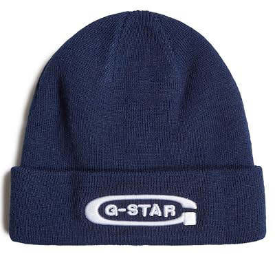 G-Star RAW Effo konstverk lång beanie, Blå (imperial blue D24722-C754-1305), En Storlek