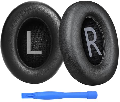 Remplacement Coussinets d'oreille pour Bose NC700 / Bose 700 Noise Cancelling Casque par MMOBIEL - Protein PU Coussinet Casque - Coussinets de Rechange – Noir