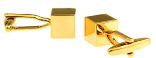 Dsnyu Manschettenknöpfe für Herren In Gold, Manschettenknöpfe Vintage Quadrat Hemd Anzug Schmuck für Geburtstag Hochzeit