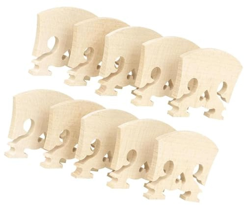 Violin Code Hand 10 Stück/Set 4/4 polierte Stege Geigen-Ahornholz-Brücke