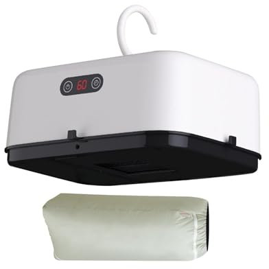Vriusi Asciugatrice piccola, asciugatrice portatile per bucato - Asciugatrice elettrica portatile da viaggio, asciugatrice compatta,Asciugatrice portatile silenziosa calore rapido piccola per