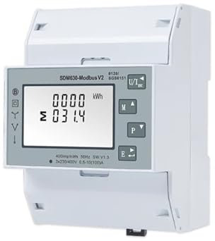 WESLNN Compteur D'énergie Triphasé V2 Mid RS485 Din Rail KWH, Compteur D'électricité, Vie Intelligente Surveillance de la consommation d'énergie