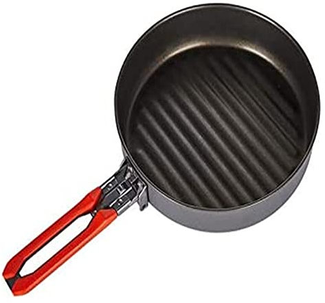 GSZCCZS Wok po poêle à Frire poêle feu érable Ligne dorée téflon revêtement à friture antiadhésive pour la randonnée en Camping