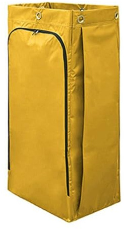 GBPLDMAQ Bolsa de Comercial Cesta de Lavandería la Tela Oxford Impermeable es Fuerte y Transpirable, Bolsa de Carro Limpieza Hebilla de Orificio para Colgar, con Diseño de Cremallera de Arco(Yellow)