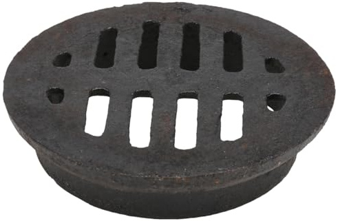 POPETPOP Scarico di pavimento in ghisa antiruggine sifone di drenaggio domestico design integrato 10 cm strumento di drenaggio per bagno e giardino
