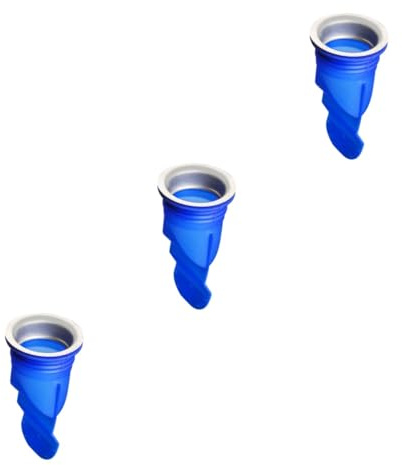 NUOBESTY 3 pièces Bouchon de Sol Silicone Odeur Étanche pour Évacuation Salle de Bain Filtre Drain Durable et Aux Déformations Style D