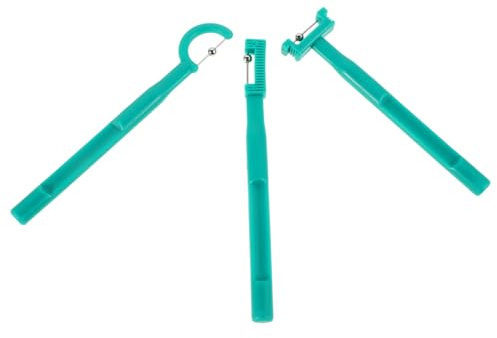 COLLBATH 3 Pezzi Kit Strumenti Allenamento Muscolare Orale per Dispositivo Plastica per Lateralizzazione e Sollevamento Lingua Supporto Del Linguaggio e Coordinazione Muscolare