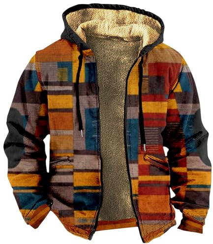 Veste D'interieur Homme Chaud Sweat Sweat a Capuche Zippé Cargo Randonnée Manteau Hiver Chaud D'intérieur Blouson Homme Grande Polaire Chasse pour Manteau L