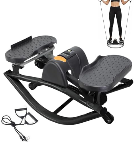 Stepper Fitness A Dondolo Laterale, Pedali Stabili Antiscivolo, 50x25x25 Cm, Stepper A Dondolo, Macchine Per Step, Coinvolgimento Di Tutto Il Corpo, Per Casa Appartamento Dormitorio Ufficio Palestra G