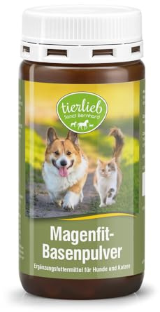 Sanct Bernhard tierlieb Magenfit-Basenpulver | Ergänzungsfuttermittel für Hunde und Katzen | Für eine sanfte Verdauung | 100 g | Made in Germany