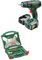 Bosch PSB 1800 LI-2 Cordless Hammer Drill Driver with 2x 18V Batteries and 50-Piece Accessory Set