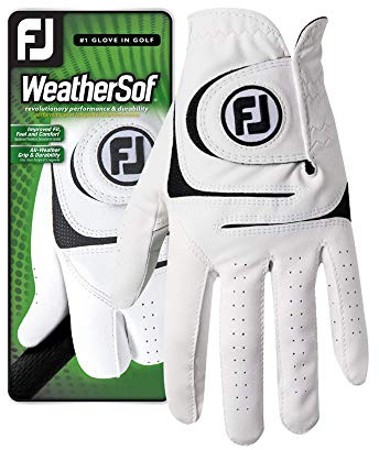 Footjoy WeatherSof Golfhandschuh für Herren, Weiß