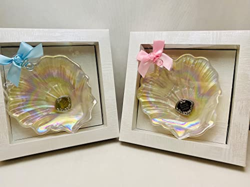 RegalosDeBodaOnline Concha bautizo PERSONALIZADA cristal nacarado con nombre niño o niña y fecha