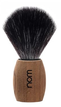 nom - Rasierpinsel - OLE Serie - Synthetische FaserBlack Fibre - Fichtenholz thermobehandelt