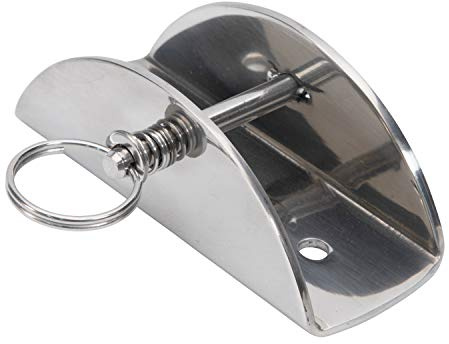 Lewmar Boat Anchor Lock for Anchors up to 55 lbs., Stainless Steel, for 3/8 Chains or Shackles, Fits Bow Rollers on Boats 20-50', 1/4 Diameter Captive Pin