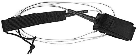 Surfboard Leash, 6ft 5.5mm Straight Rope TPU, SUP Board Leash mit Klettverschluss Metall Doppelwirbel f¨¹r Longboard, Paddleboard und Surfboards