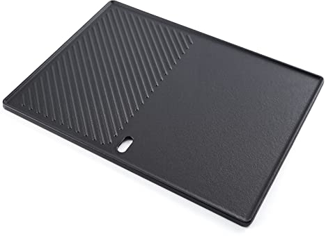 GFTIME 43.4cm x 32cm Plancha de Parrilla 13190 para Landmann EMAILLEE Triton 3 y 4 Bruleurs, Parrilla de Gas para Barbacoa, Plancha de Hierro Fundido, Plancha de Calor, Placa de Cocina