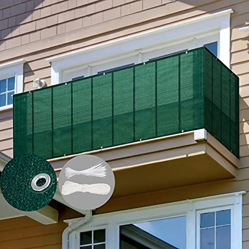 ZYFA Balkon Sichtschutz Balkonverkleidung Innen Balkonverkleidung,UV-Schutz für Gartenzaun Balkonzaun