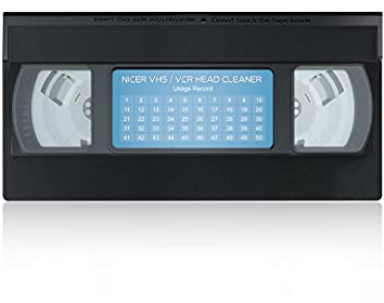 Nicer VHS Video Head Cleaner Tape for VHS Players, Dry Type