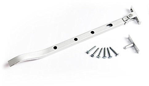 One Stop DIY 2 X Casement Window Stay Locks 8 Inch 200mm SAA Aluminium With Fixings NEW