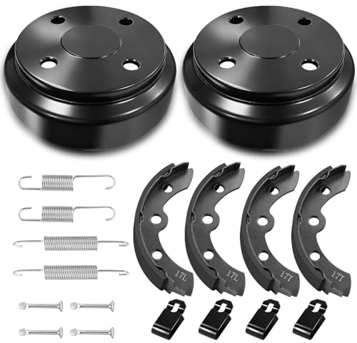 Club Car Golf Cart Brake Drums/Hub & Brake Shoes Spring Kit Fit Club Car DS 1995-Up&Precedent 2004-Up