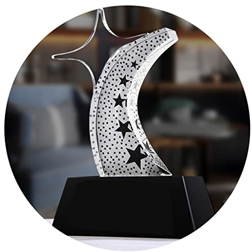 Pokale, Medaillen Auszeichnungen Star Trophy Von Morgen Kreative Transparente Kristalltrophäe Medaille Des Meisterwettbewerbs Der Jahrestagung Der Unternehmen Trophäe Für Herausragenden Mitarbeiter-Eh