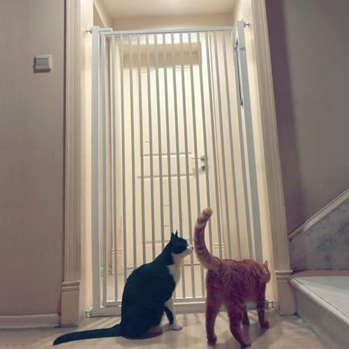 Sicherheitsnetz für Haustiere, sehr hoch, Verstellbarer Druck, Katzennetz | 78 cm breit, 80 cm-130 cm hoch | Haustiertüren, Hunde, Katzen, Sicherheit