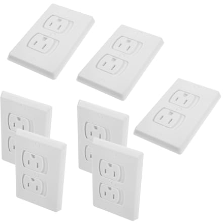 Beatifufu 10 Stück Sicherheitssteckdosen – Überspannungsschutz-steckdosen Abs Isoliert Stoßschutz-steckdosenabdeckung Babysicherung