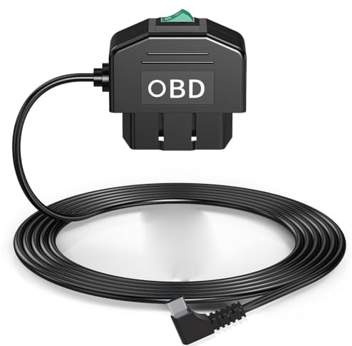 Blisfulhoks Dash Cam OBD Hardwire Kit,Dash Camera USB Type C Hardwire Kit with OBD Power Cable for Dashcam 12-24V to 5V/3A