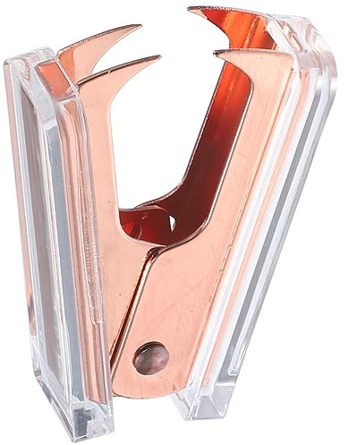 SEWACC Heftklammerentferner Handlich Aus Transparentem Acryl Mit Marmorierung Leichter Büroklammerzieher Für Schule Und Heim