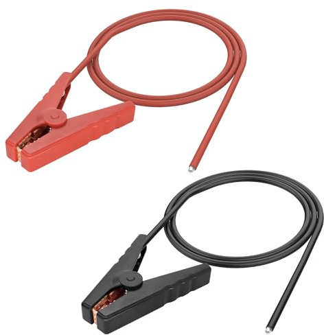 XMSJSIY Batterie Jumper Kabel Klemmen 100A 10AWG für Auto Batterie Kabel Isolierte Alligator Clips Heavy Duty Batterie Jump Leads für Auto LKW Van Truck