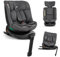 KikkaBoo i-SECURE Silla Coche Bebe Grupo 0 1 2 3 ISOFIX (0-36 kg), Giratoria 360°, Reclinable, Protección SPS i-Size, Lateral, Arnés de 5 Puntos, 12 Posiciones Reposacabezas, Gris Oscuro