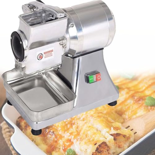 YXFAZPP Rotary Cheese Grater,Electric Food Shredder With Stainless Steel Tray,High Output Of 40kg/H,Health Safety And Low Noise,For Butter,Bread Bran Crumbs