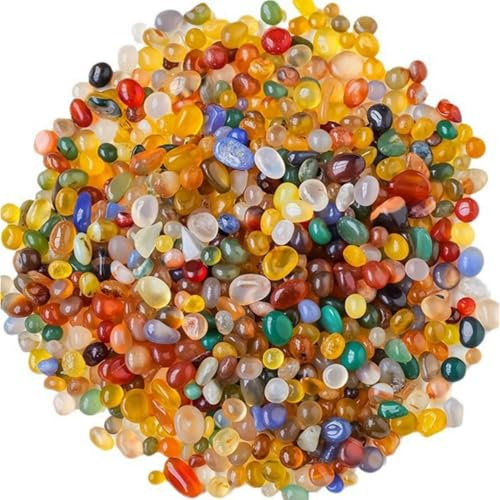 Fizdoqg 400 g, piccole gemme da 7 a 9 mm, per bambini, mix di pietre colorate e pietra, regalo di compleanno dei bambini, gioco di semi-preziose