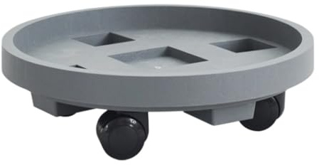 Växtvagn Växtställ Rörlig Blomkruka Bricka Rull Chassi Bas Remskiva Potted Vatten Bottenstöd Växtroller Växtcaddie(40cm)