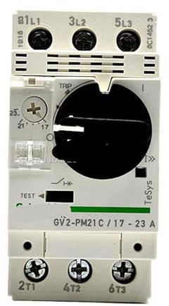 Disjoncteur moteur triphasé Bl Electric Power GV2-PM21C 17-23 A 3P à bouton