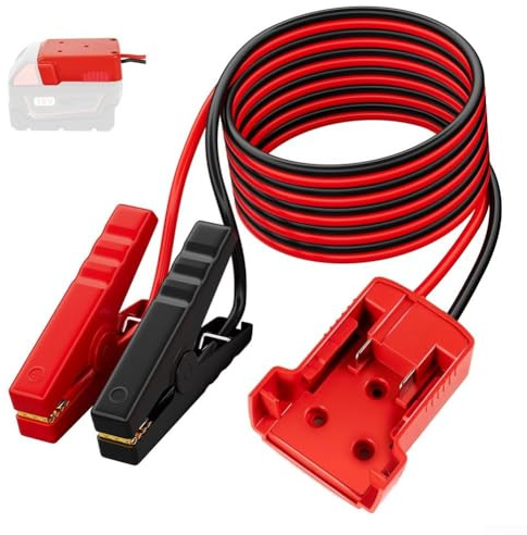 Cavi di avviamento di emergenza, 12 AWG, 1,75 m, per cavo batteria da 18 V, per kit di avviamento 12 AWG, conversione di avviamento per auto, furgoni, camion