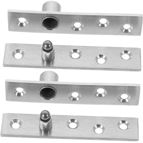 HIAKDOFT 2 pièces Charnière Pivotante Acier Inoxydable pour Portes Bois Rotation Fluide et Lot de Installation Facile et Fixation Stable