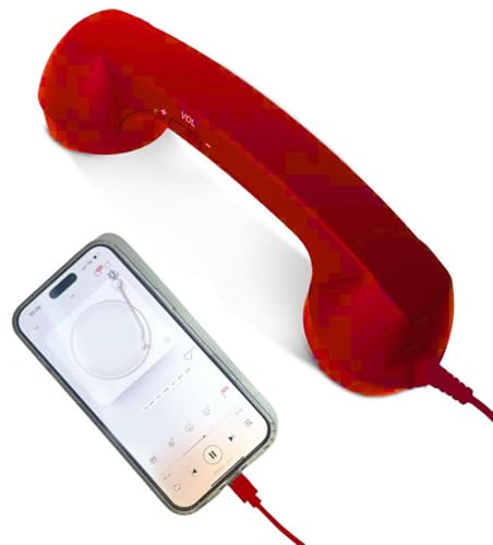 Retro telefonadapter - med typ-C mikrofon retro klassisk stil för hemmet - fast telefonadapter, för hem kök vardagsrum nattduksbord kontor skola sjukhus resa