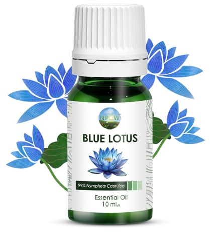 NPOW Blue Lotus Essential Oil 10ml – 100% Pure Essential Oil, Organic Essential Oils for Diffusers for Home & Skin, Aromatherapy Oils for Diffusers, Humidifiers & Home Aroma Scent
