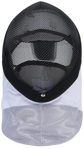 Fabater Maschera da Scherma Traspirante a Copertura Totale Equipaggiamento Protettivo per Visione Chiara Casco da Scherma per Uomo Donna Acciaio Inossidabile (M)