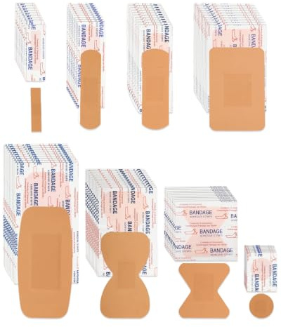 BTACGWP Tiritas Surtidas 80 Uds | Hipoalergénicas, Transpirables e Impermeables para Primeros Auxilios y Protección Diaria.
