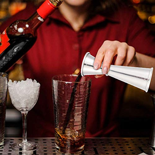 304 Edelstahl Doppel Jigger mit Messleitungen 60 ml Cocktail Maße Jigger Bar Shot Jigger Cup MEHRWEG VERPAKUNG
