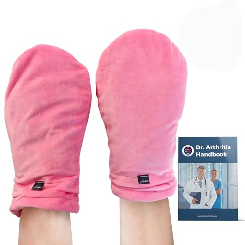 Von Ärzten Entworfen, Beheizte Wärmehandschuhe, Arthritis Handschuhe, Wärmende Fäustlinge, Handwärmer für Mikrowelle oder Kältehandschuhe, Karpaltunnelsyndrom, 1 Paar, Pink, Lavendelduft