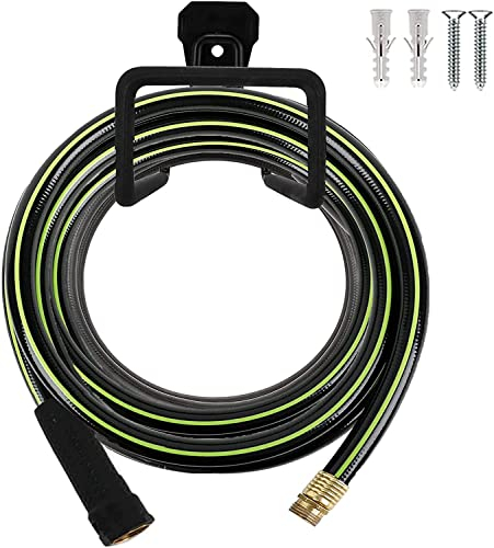 Garden Hose Holder, Tough Metal Wall Mount Hose Hook Hanger, Garage Hook, Heavy Duty Tube Hose Stand for Outside Yard - 1 pcs