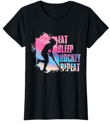 Feldhockeyverein Feldhockey Bälle für Hockey Damen Damen T-Shirt Schwarz X-Small Klassisch Sportslich Klassisch Einfarbig Rundhals-Ausschnitt Kurzarm